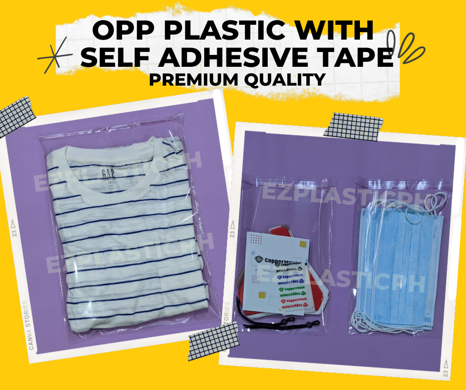 OPP Plastic Bags with Adhesive Premium Quality